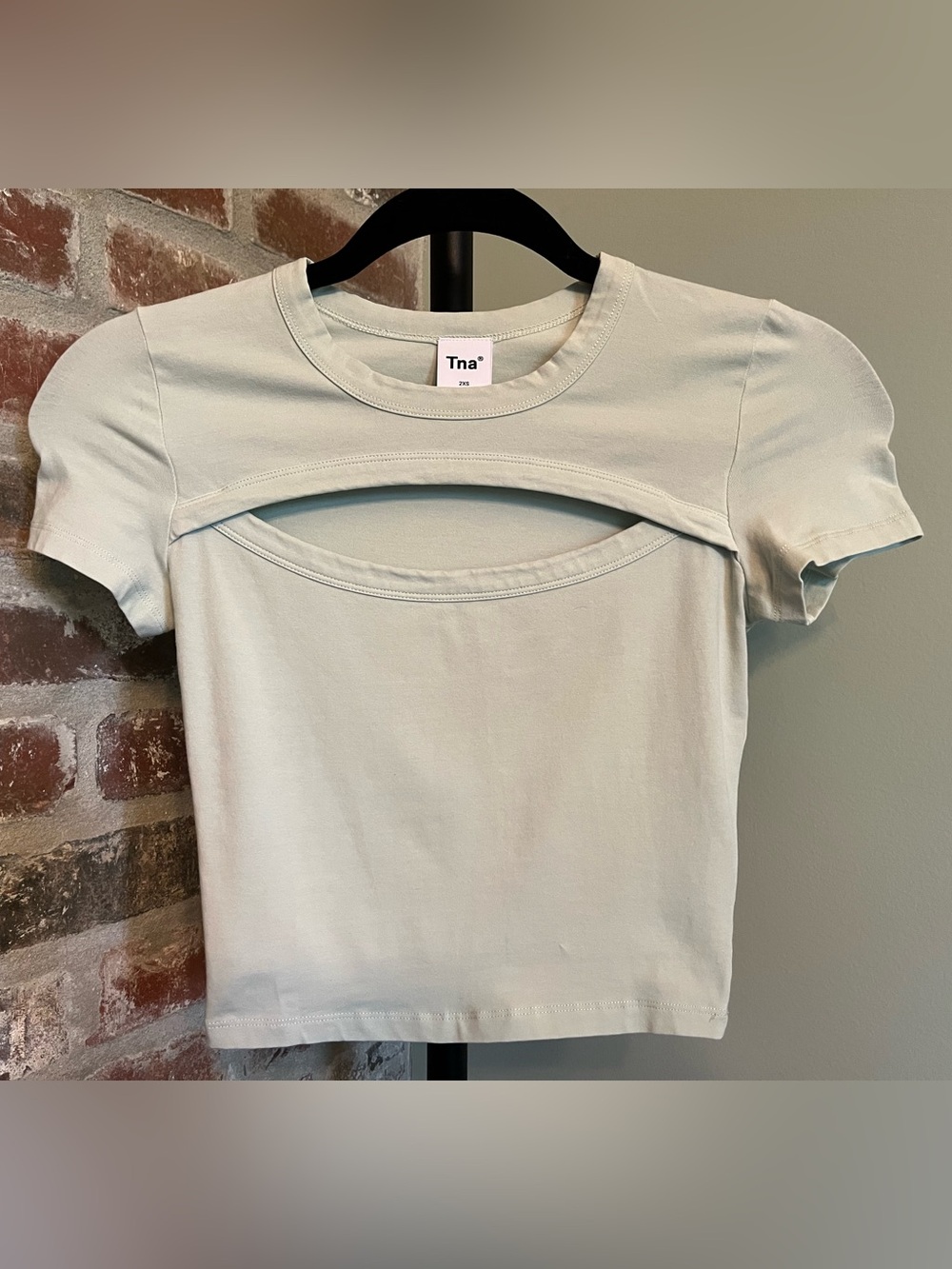 TNA Chill Costa T-Shirt in Glacial Green | size 2xs